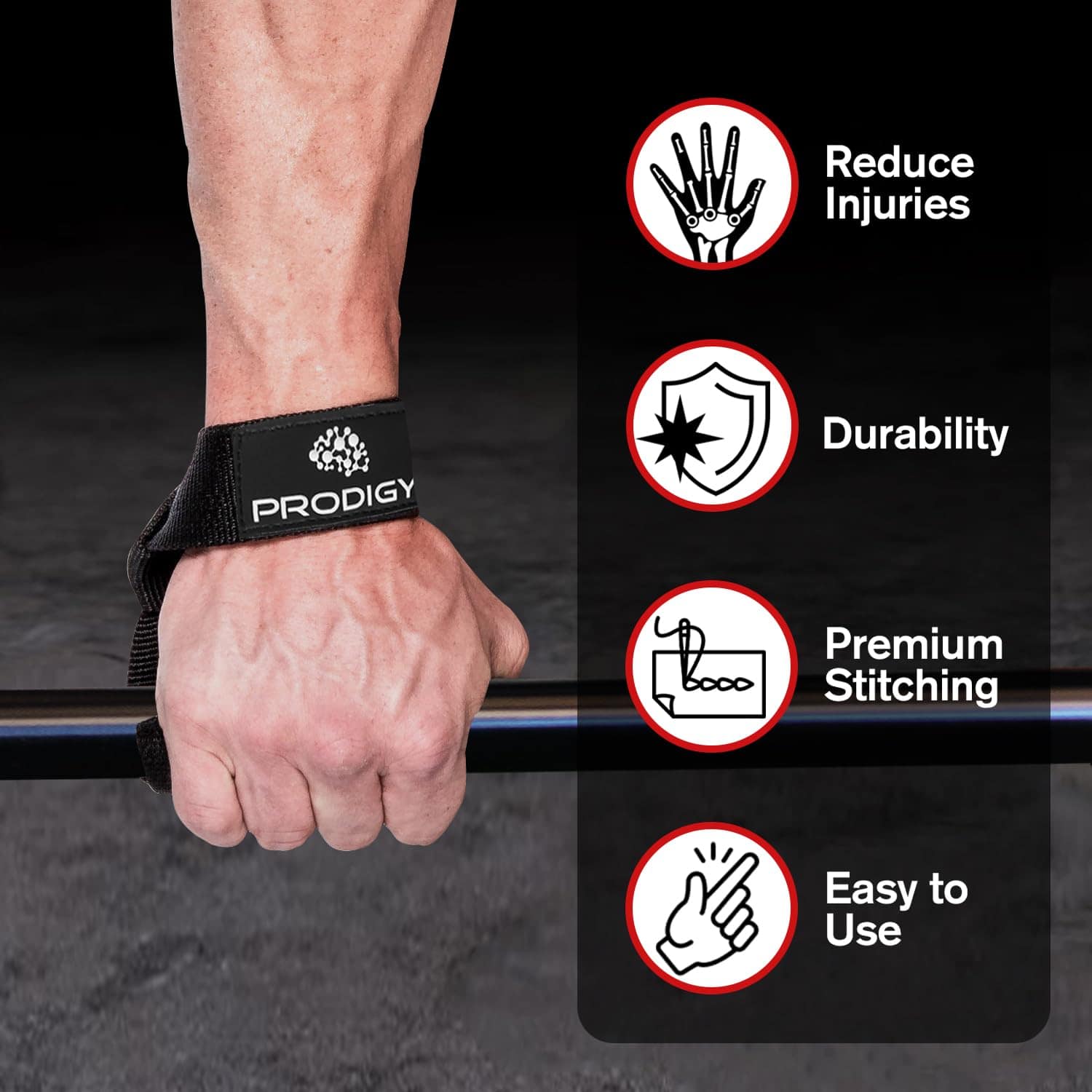 Correas de muñeca para levantamiento de pesas premium para - Imagen 3