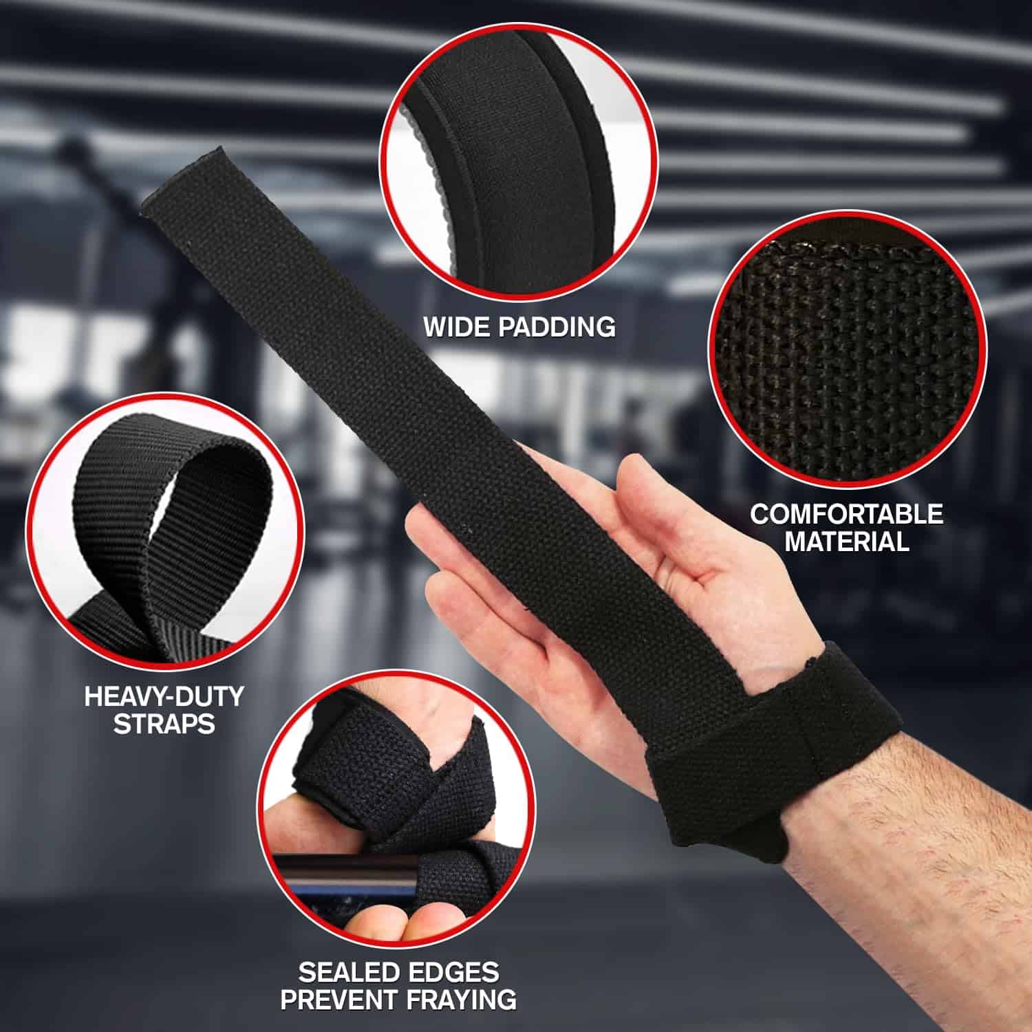 Correas de muñeca para levantamiento de pesas premium para - Imagen 4