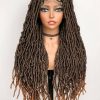 Pelucas trenzadas de encaje completo Sweece Faux Locs para