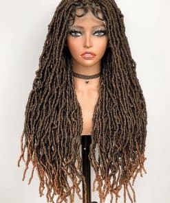 Pelucas trenzadas de encaje completo Sweece Faux Locs para