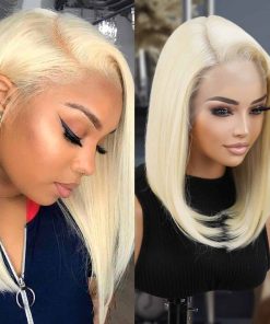 Pelucas de Encaje Frontal 13X6 HD GLAM21USA Recta Bob de