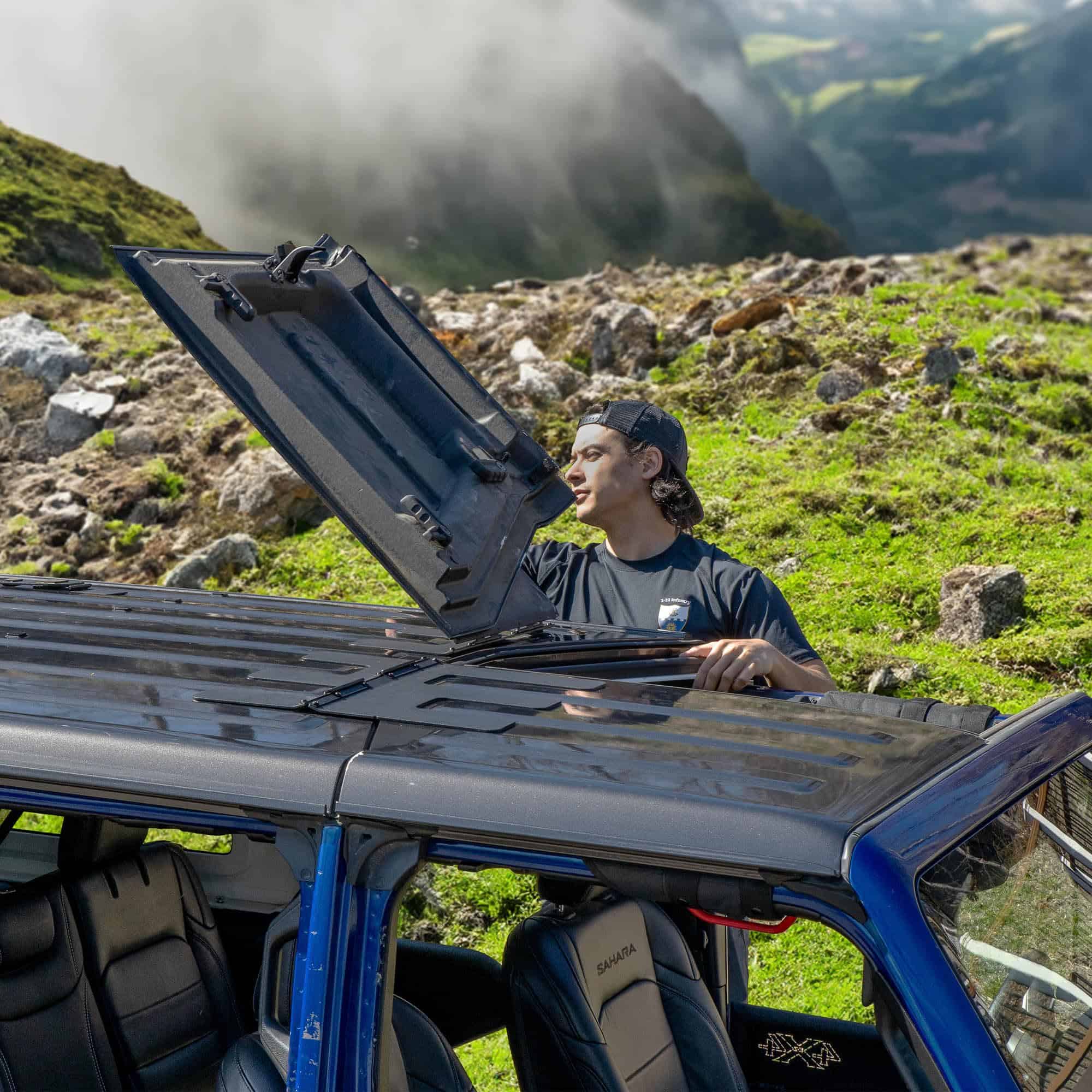 EZ Flip-Top para JKU Jeep Wrangler Freedom Panels One - Imagen 4