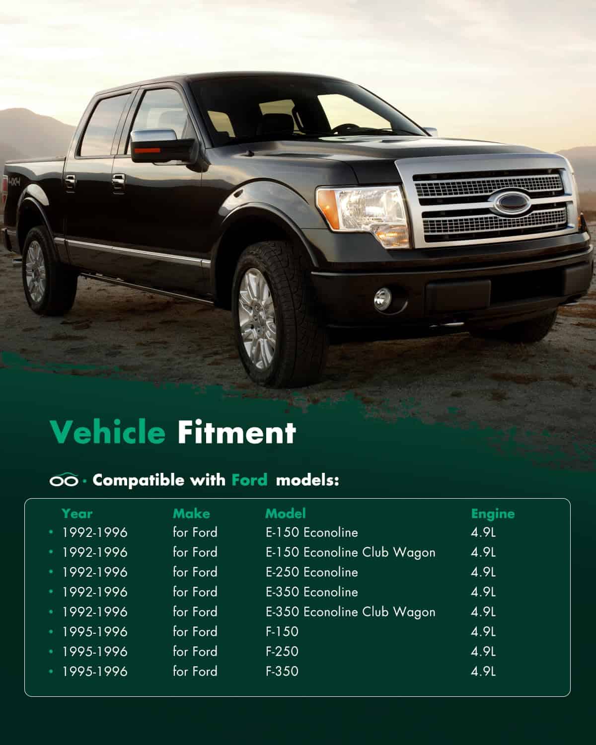 SCITOO Alternador Ajuste para Ford 4.9L Camión y Van, 4.9L - Imagen 7