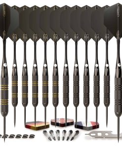 Juego de Dardos CC-Exquisite | Profesional -Oro y Negro