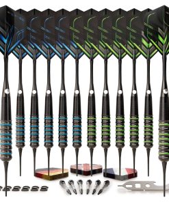 Juego de Dardos CC-Exquisite | Profesional -Azul y Verde