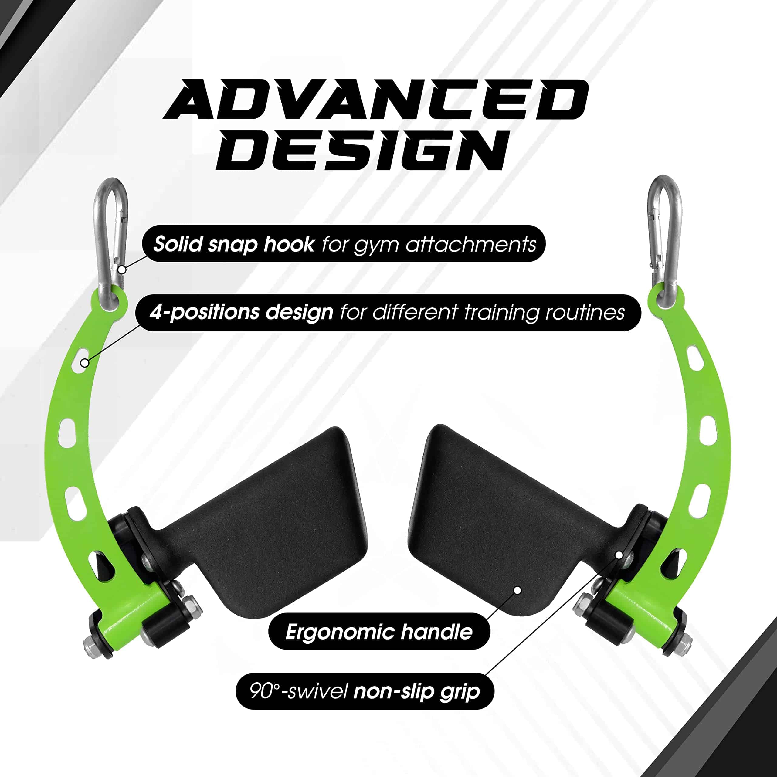 Barra de tracción con agarre en forma de paleta Yes4All, - Imagen 4