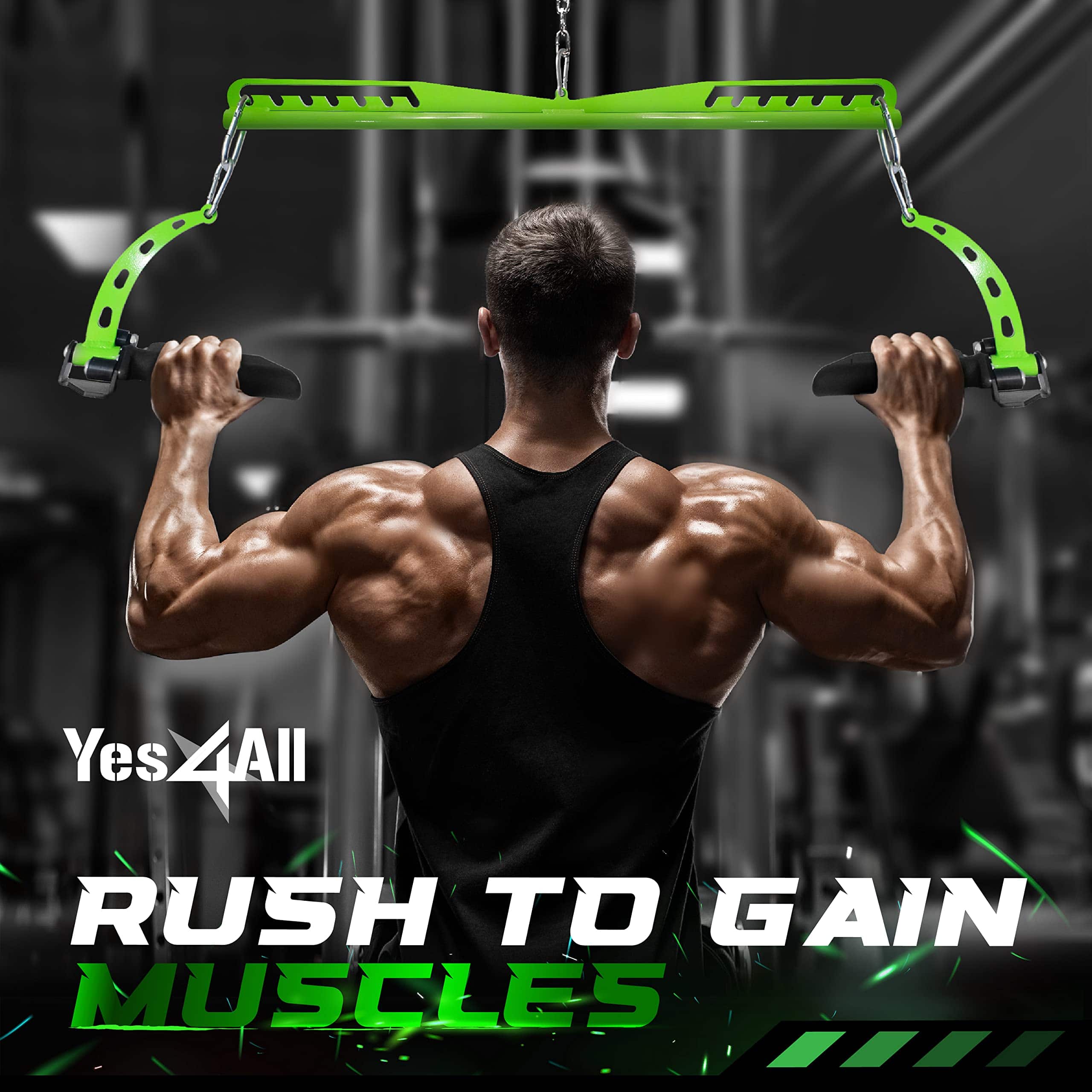 Barra de Tracción Larga Yes4All, Diseño de Siete Niveles de - Imagen 8