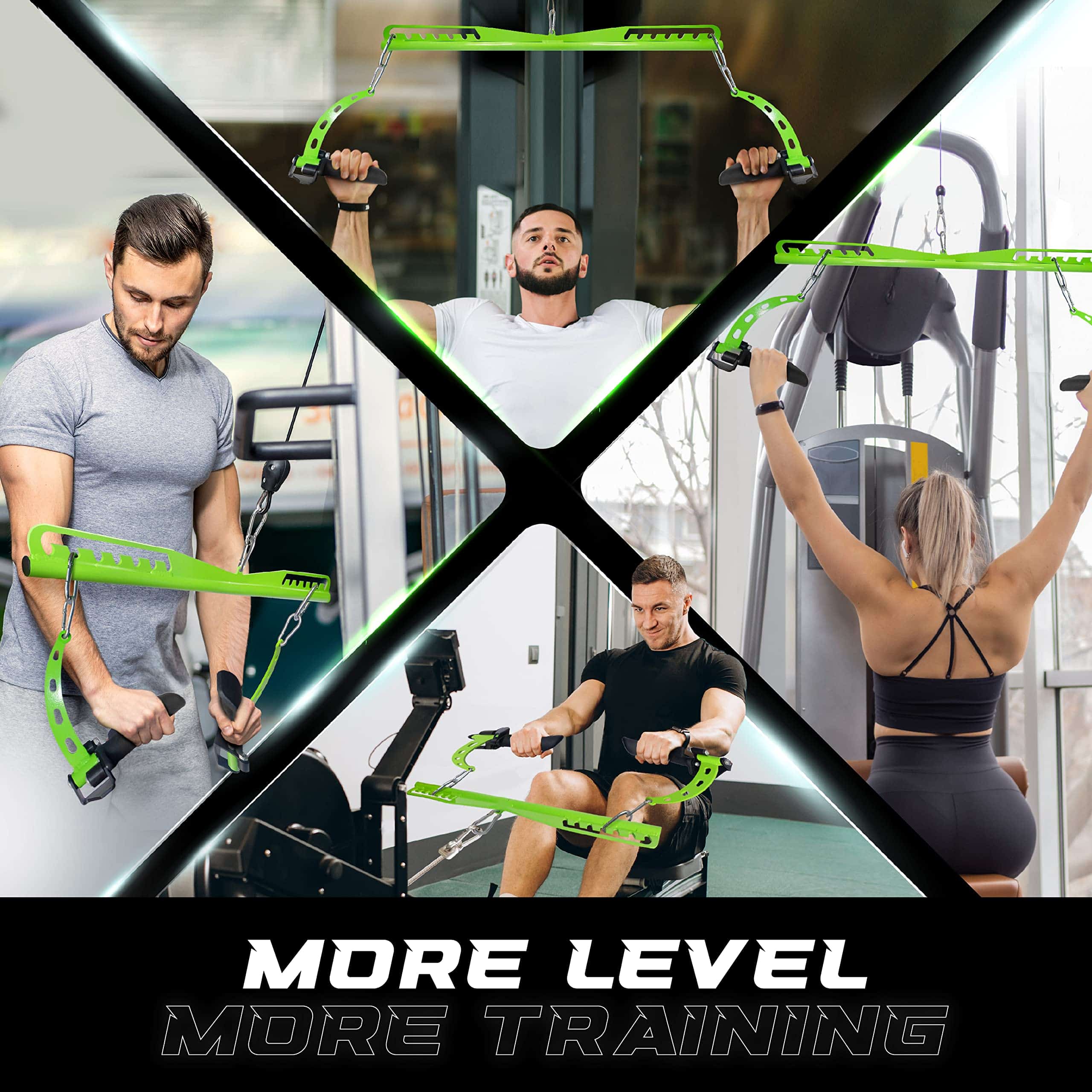 Barra de Tracción Larga Yes4All, Diseño de Siete Niveles de - Imagen 7