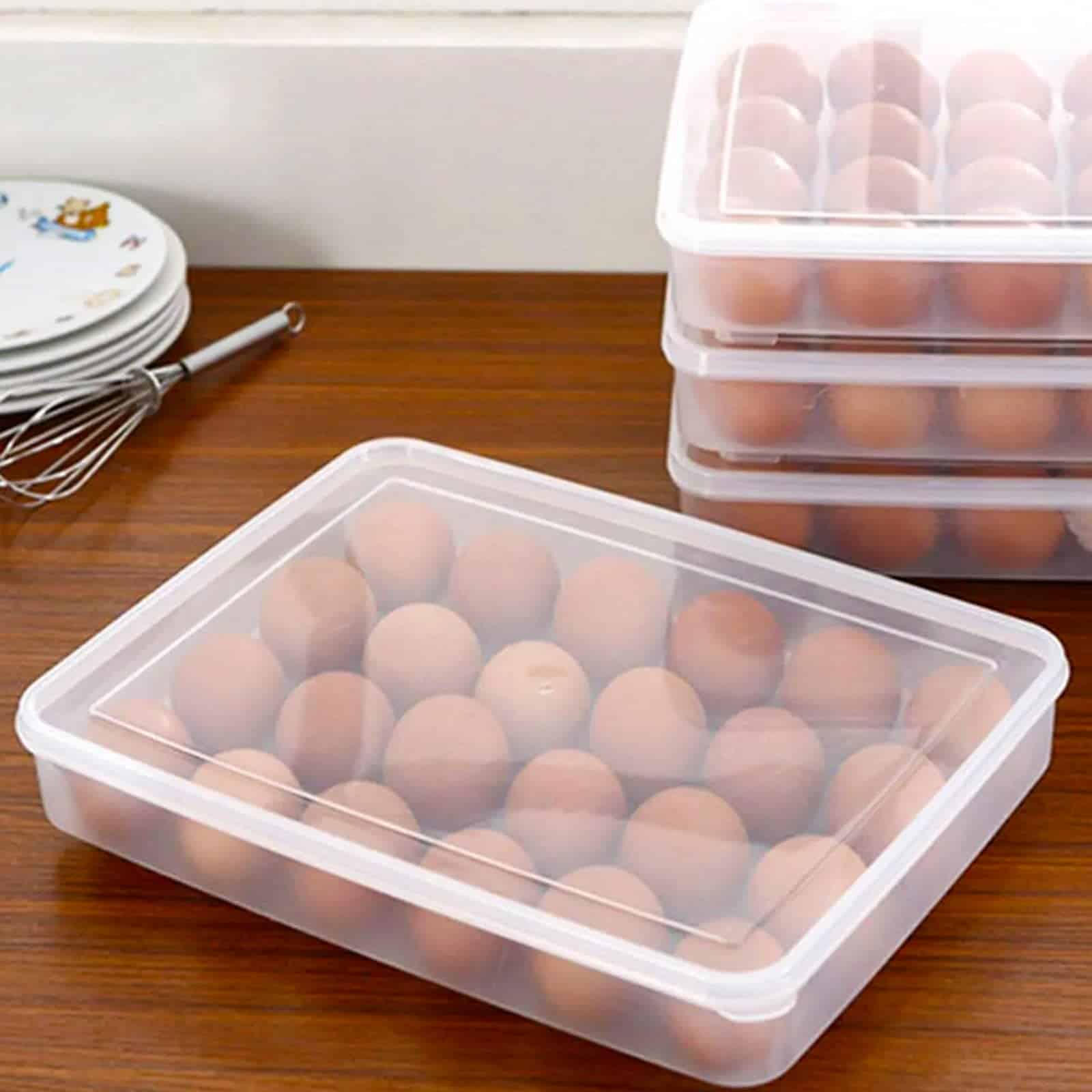 MUKLEI 4 Pack Contenedor para Huevos Rellenos con Tapa, - Imagen 8