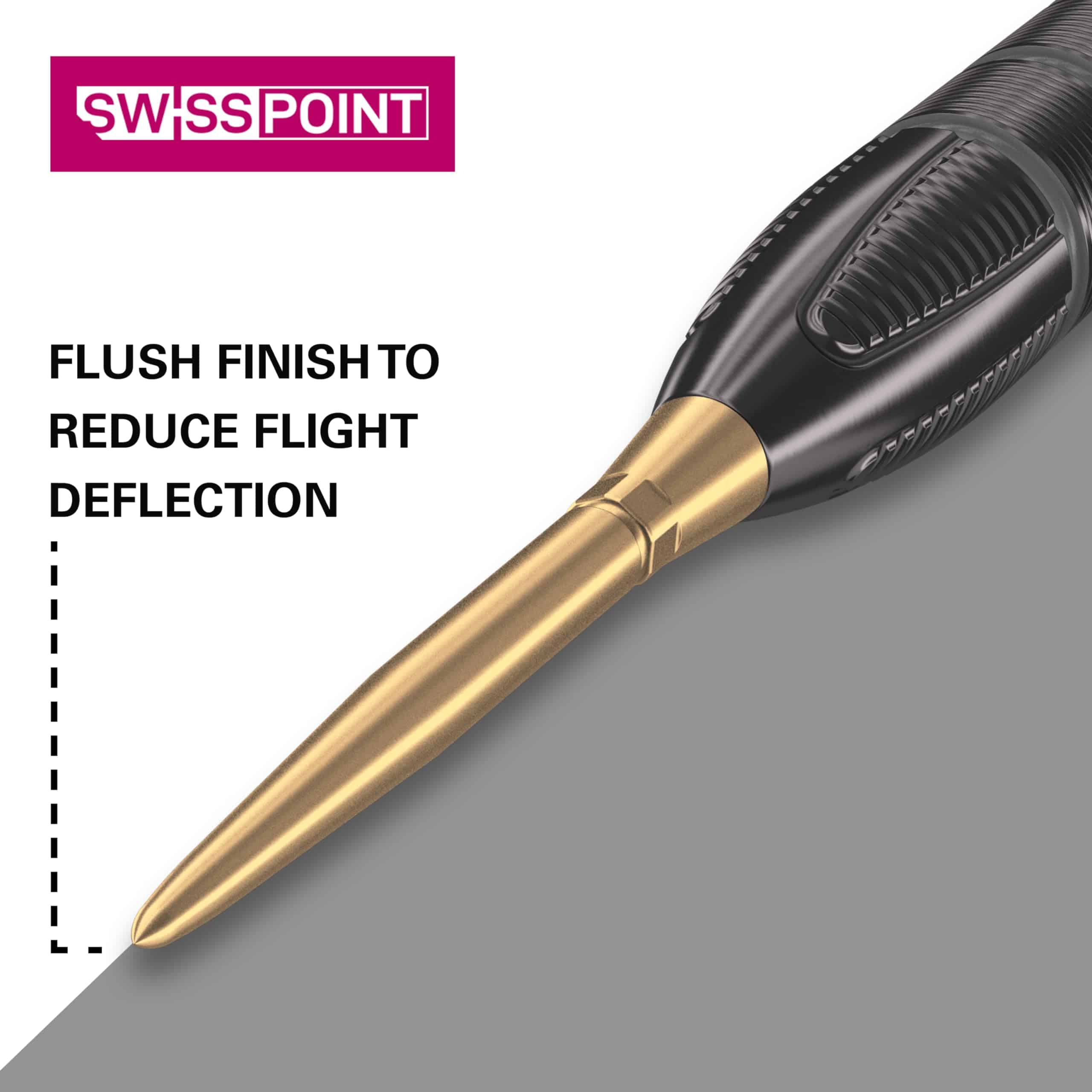 TARGET Darts Swiss Point Storm Darts Points (Dorado, 30mm) - Imagen 4