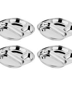 Platos de Acero Inoxidable Ahimsa para -Acero Inoxidable Clá