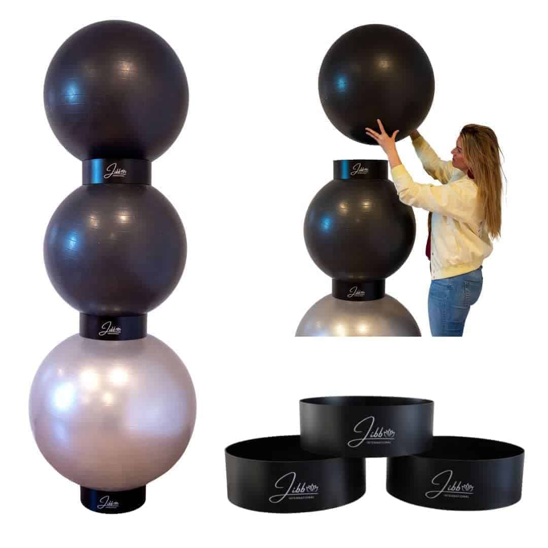 Jibb� - Set de 3 Porta Bolas de Ejercicio para