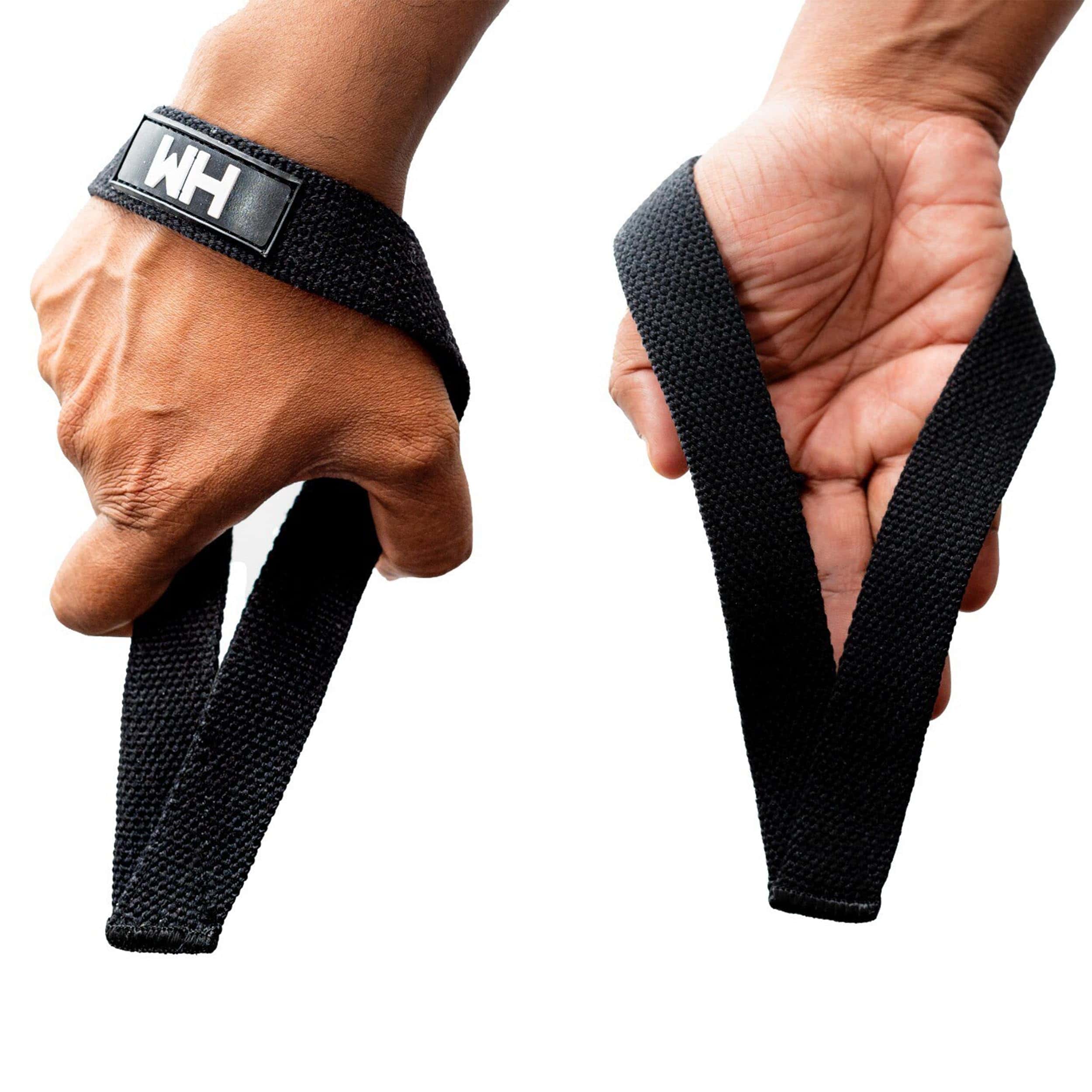 Weightlifting House Lifting Wrist Straps - -Black