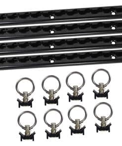 Conjunto de 4 piezas de rieles L Track de 12 pulgadas en