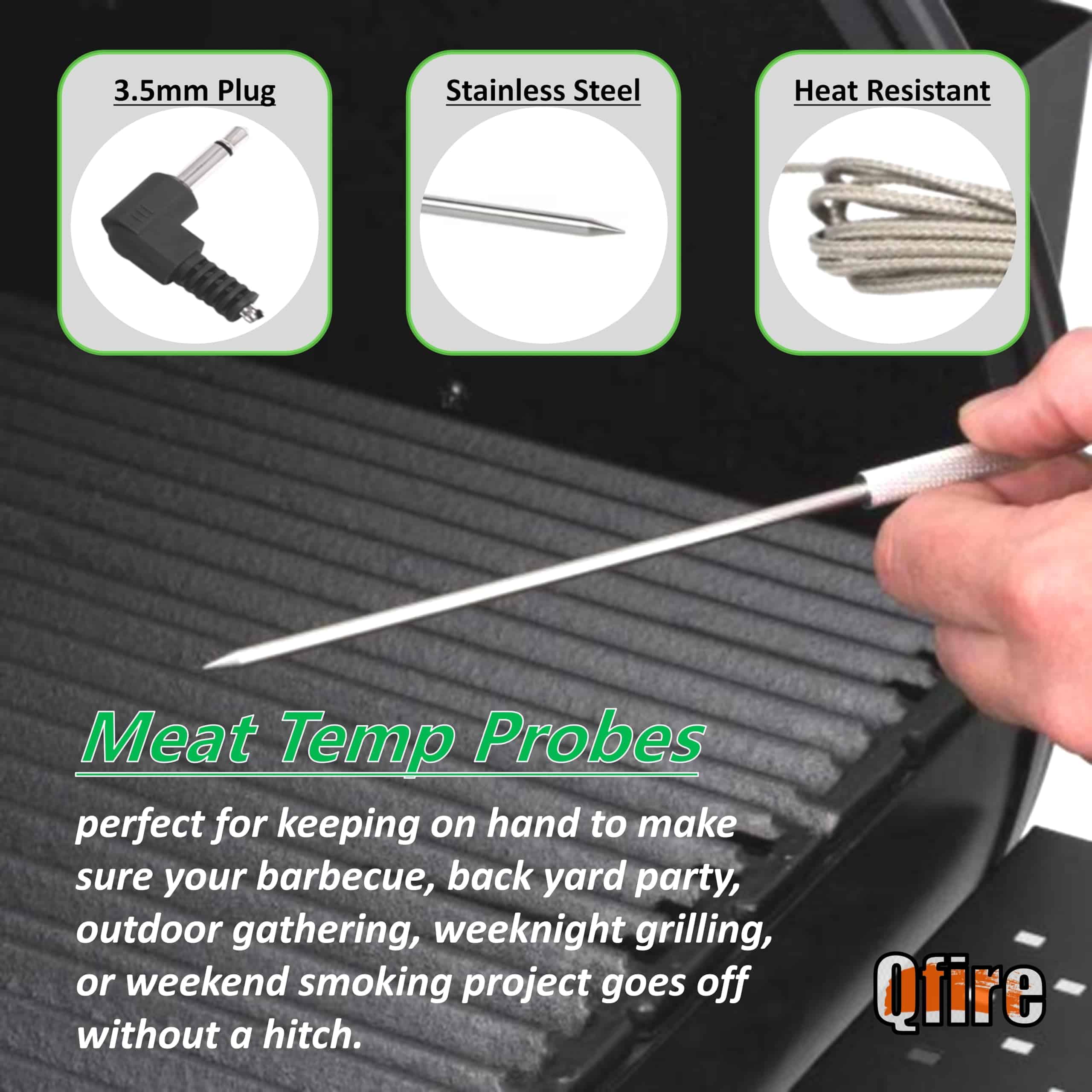 Sonda de Carne de Repuesto Compatible con Nexgrill Oakford - Imagen 3