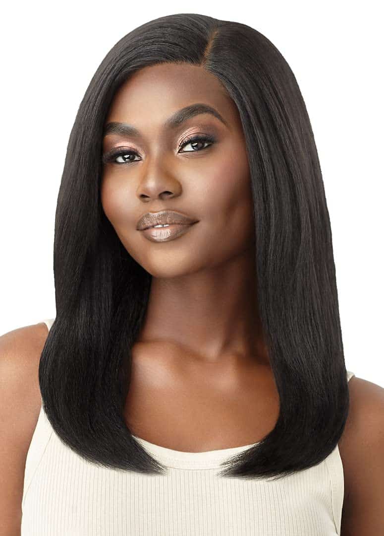 Pelucas de Encaje Frontal Outre - Natural Yaki 18" (NEGRO - Imagen 6