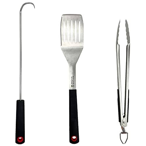 Set de Parrilla BBQ Butler - Pinzas y Espátula para