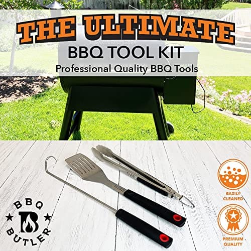 Set de Parrilla BBQ Butler - Pinzas y Espátula para - Imagen 3