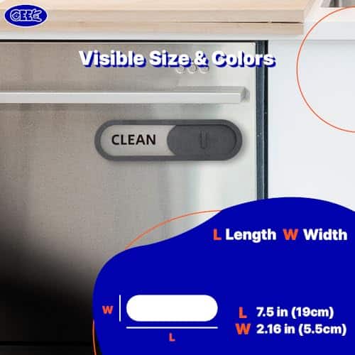 Señal deslizante para lavavajillas limpio sucio GEEKBEAR - Imagen 7