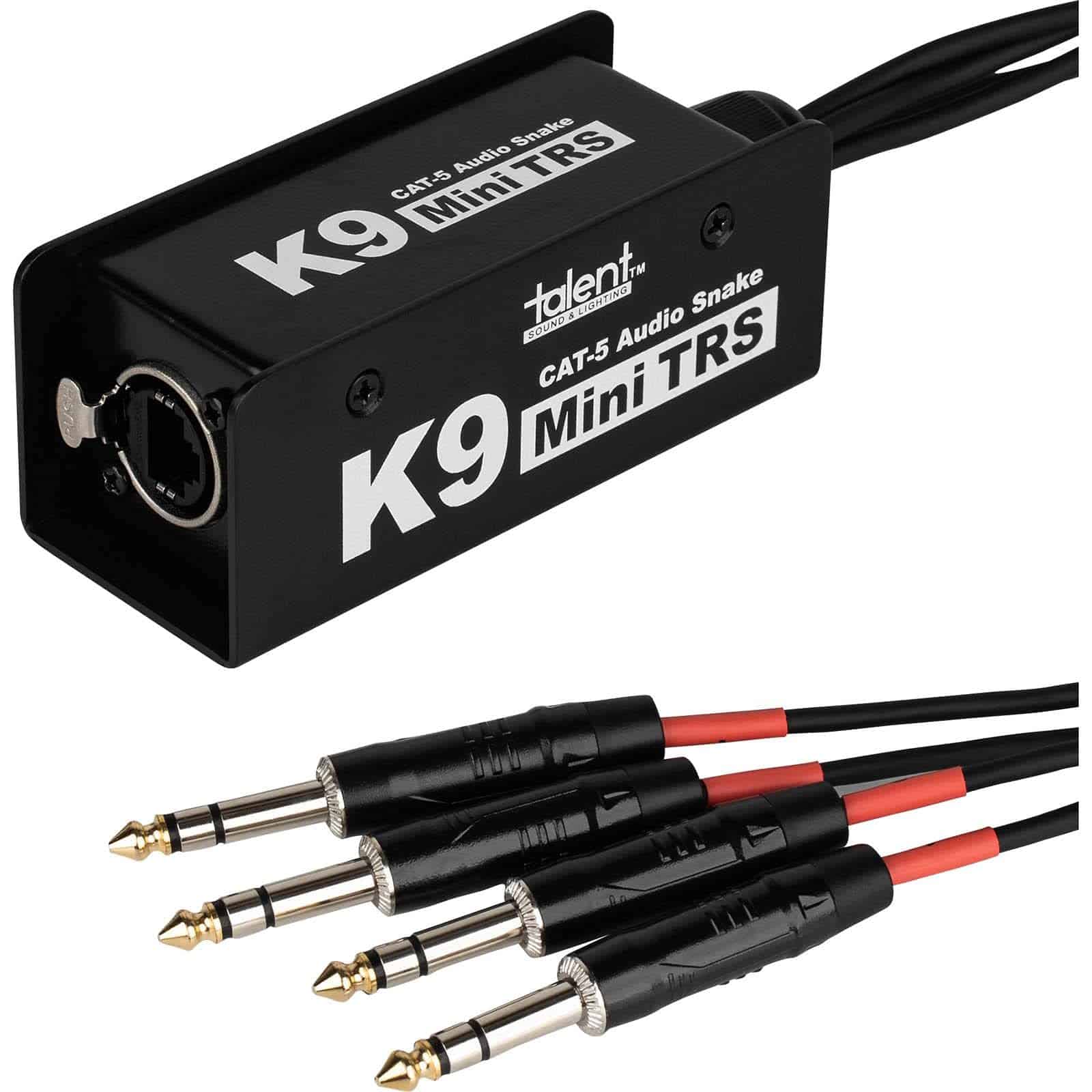 Serpiente de Audio TRS Cat 5 Talent K9-Mini