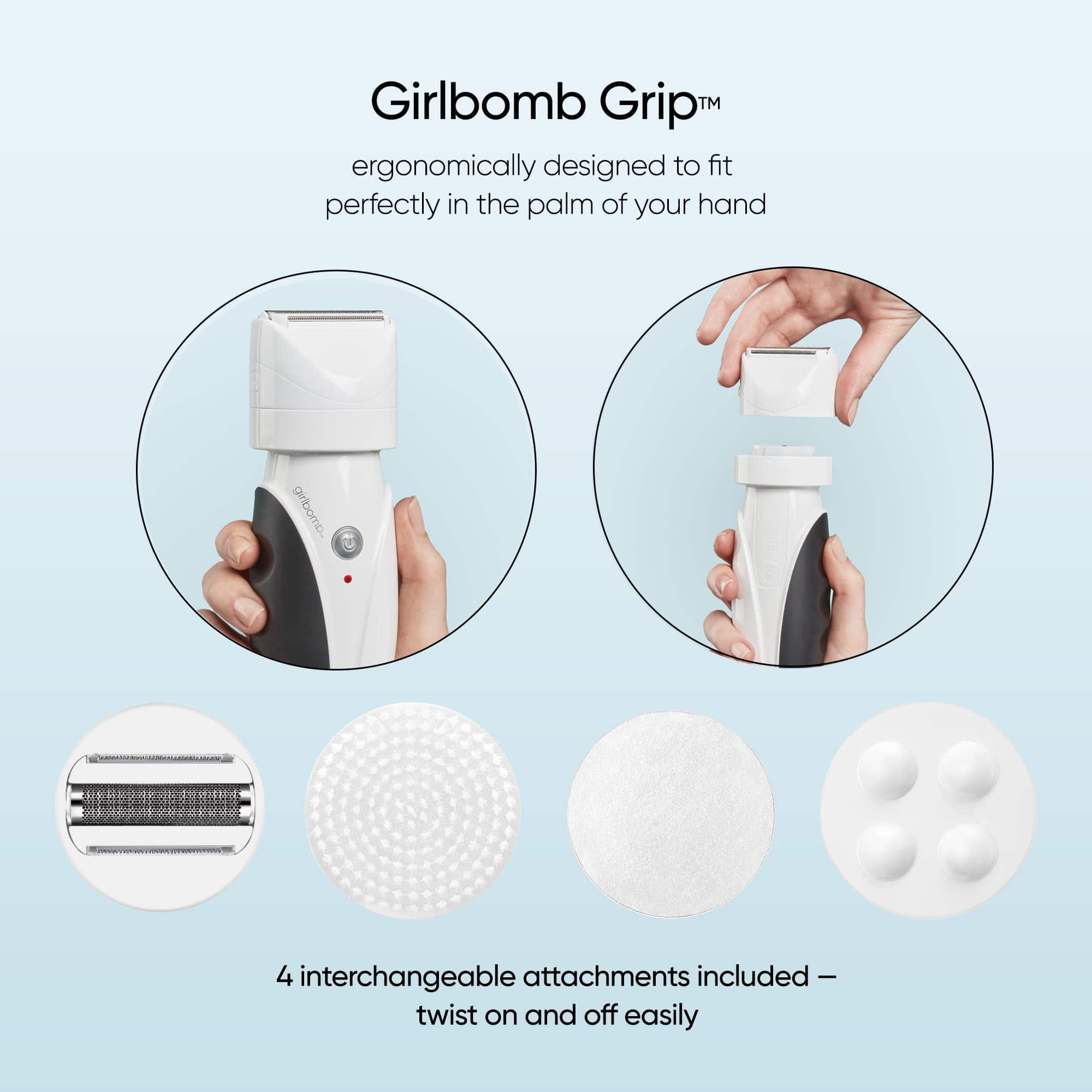 Conair GIRLBOMB Afeitadora para Mujeres y Pulidor Corporal, - Imagen 4