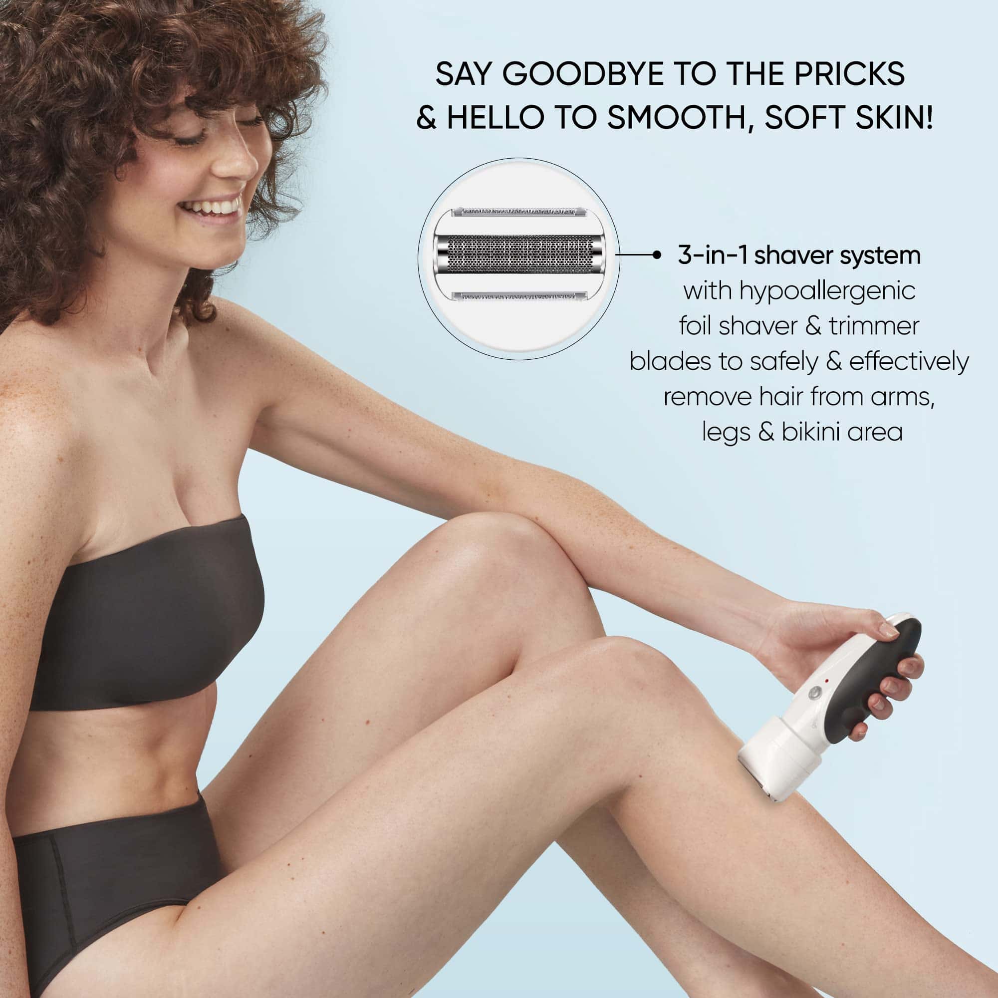 Conair GIRLBOMB Afeitadora para Mujeres y Pulidor Corporal, - Imagen 5