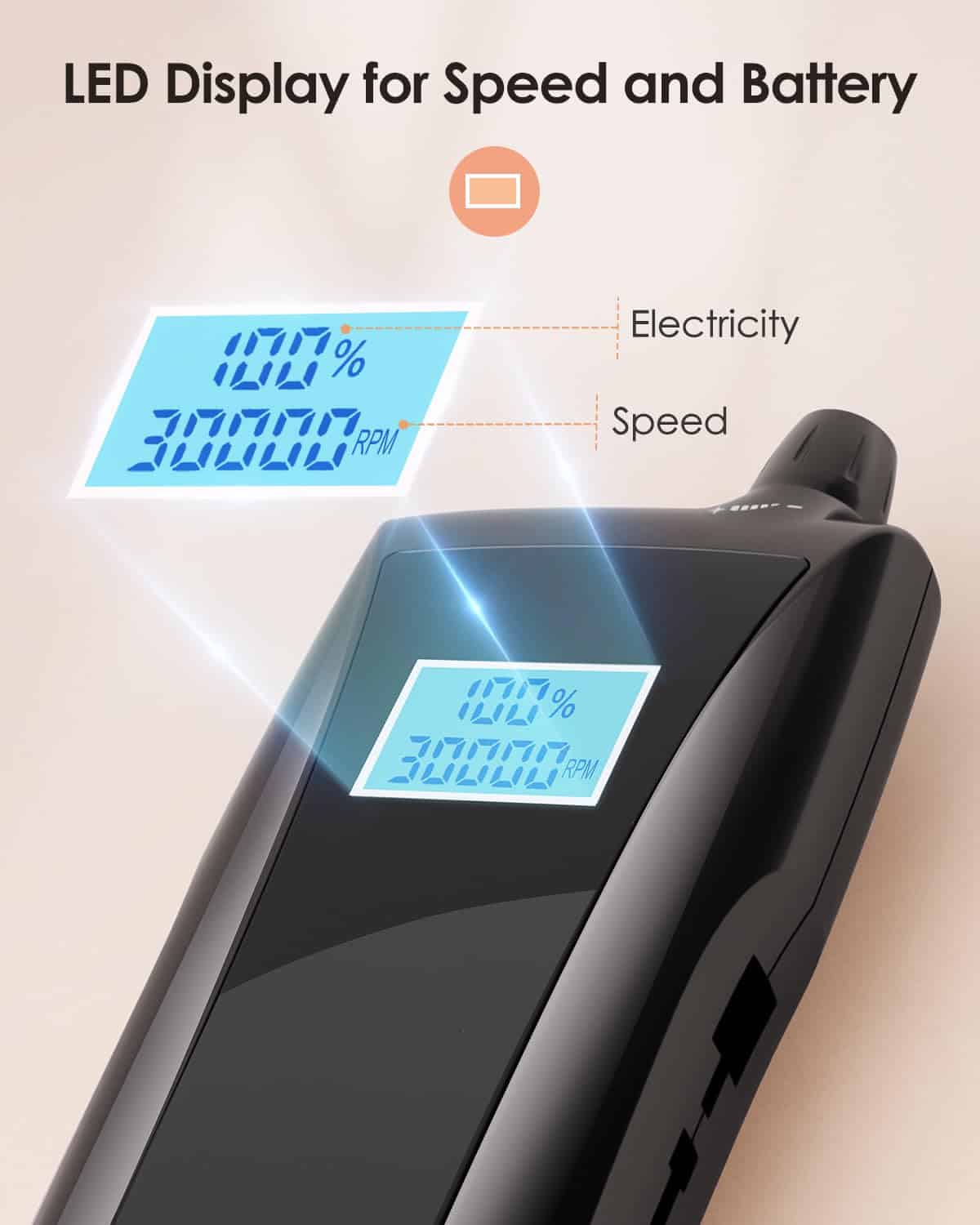 Maquina de Pulir Uñas Portátil Beloving,30000RPM Limado - Imagen 5