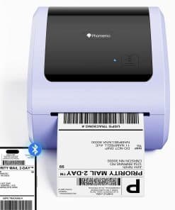 Impresora de etiquetas térmicas Bluetooth -Morado