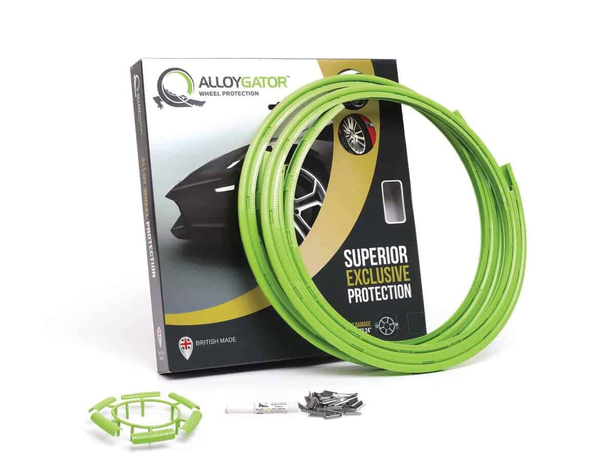 Protector de llanta verde AlloyGator para ruedas de