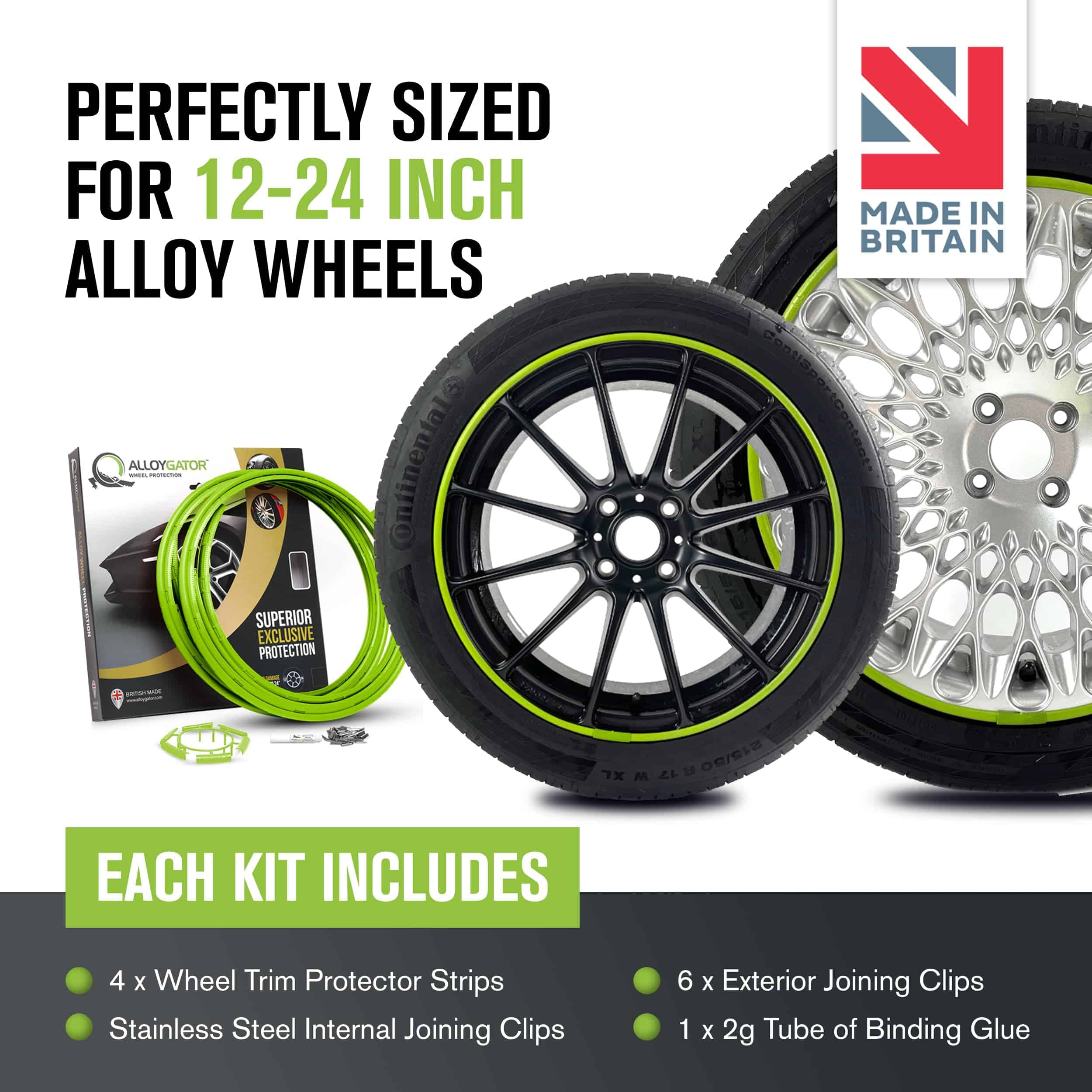 Protector de llanta verde AlloyGator para ruedas de - Imagen 5