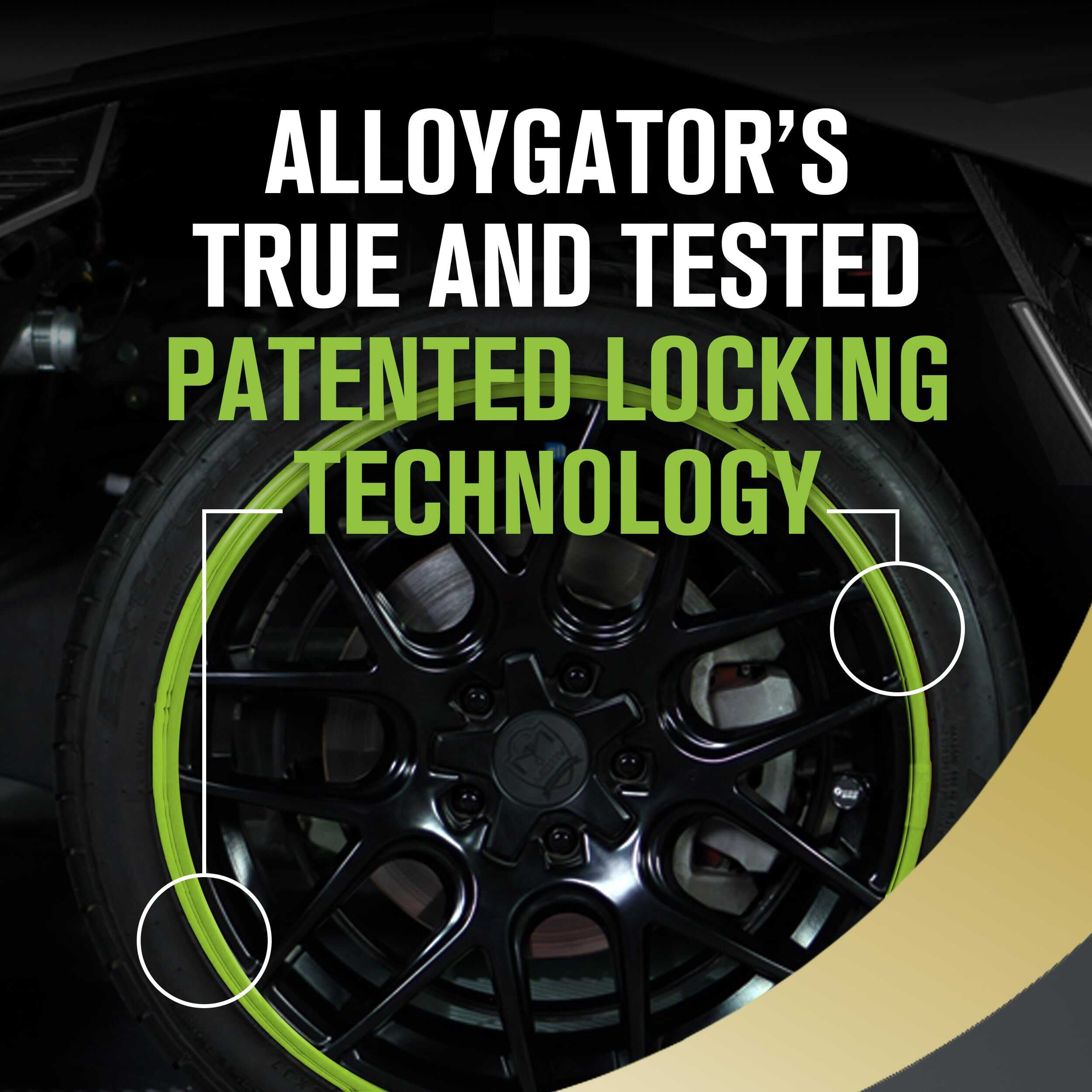 Protector de llanta verde AlloyGator para ruedas de - Imagen 3