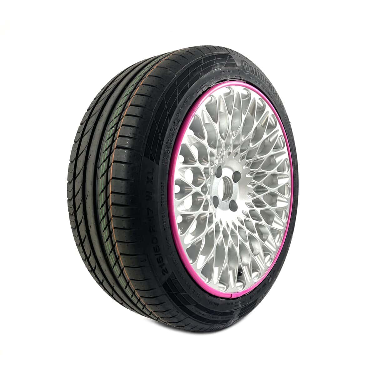 Protector de llanta rosa AlloyGator para ruedas de coche - Imagen 5