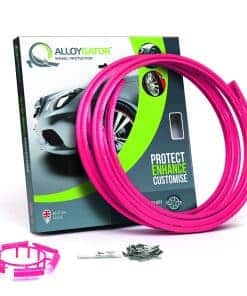 Protector de llanta rosa AlloyGator para ruedas de coche