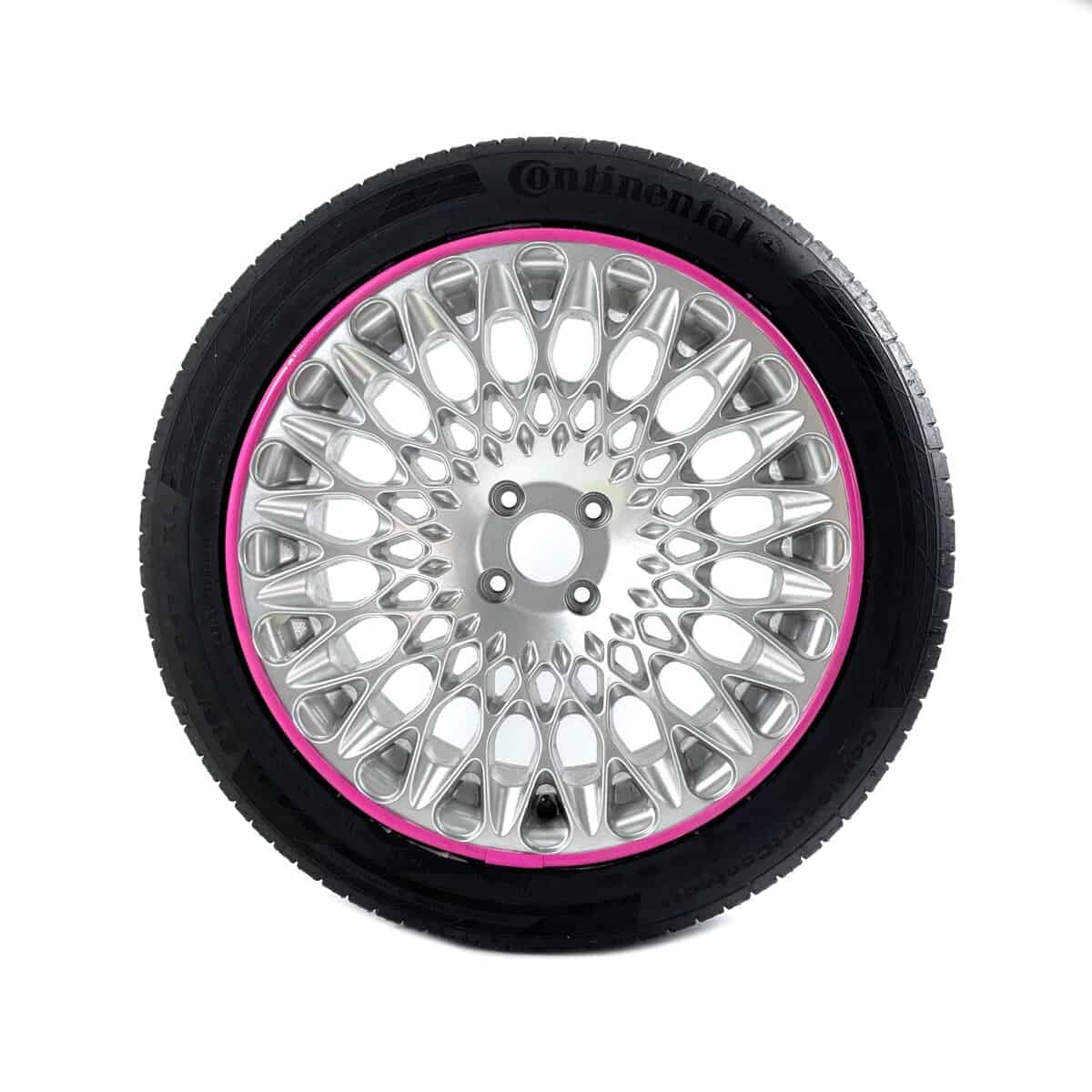 Protector de llanta rosa AlloyGator para ruedas de coche - Imagen 4