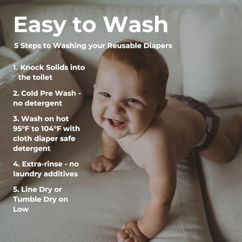 Pañales de Tela de Nora's Nursery 7 Pack con 7 -Ballet Zapat - Imagen 5