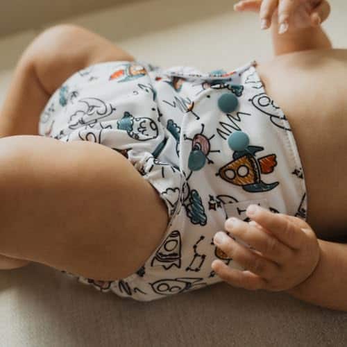 Pañales de tela de Nora's Nursery 7 Pack con 7 -Espacio Exte - Imagen 9