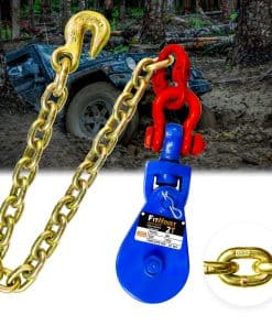 FITHOIST 2 Toneladas Bloqueo de Rescate con Cadena G80 |