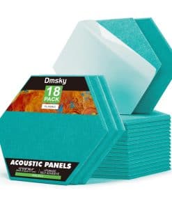 18Pack Paneles Acústicos Hexagonales 12" X 10" X 0.4"