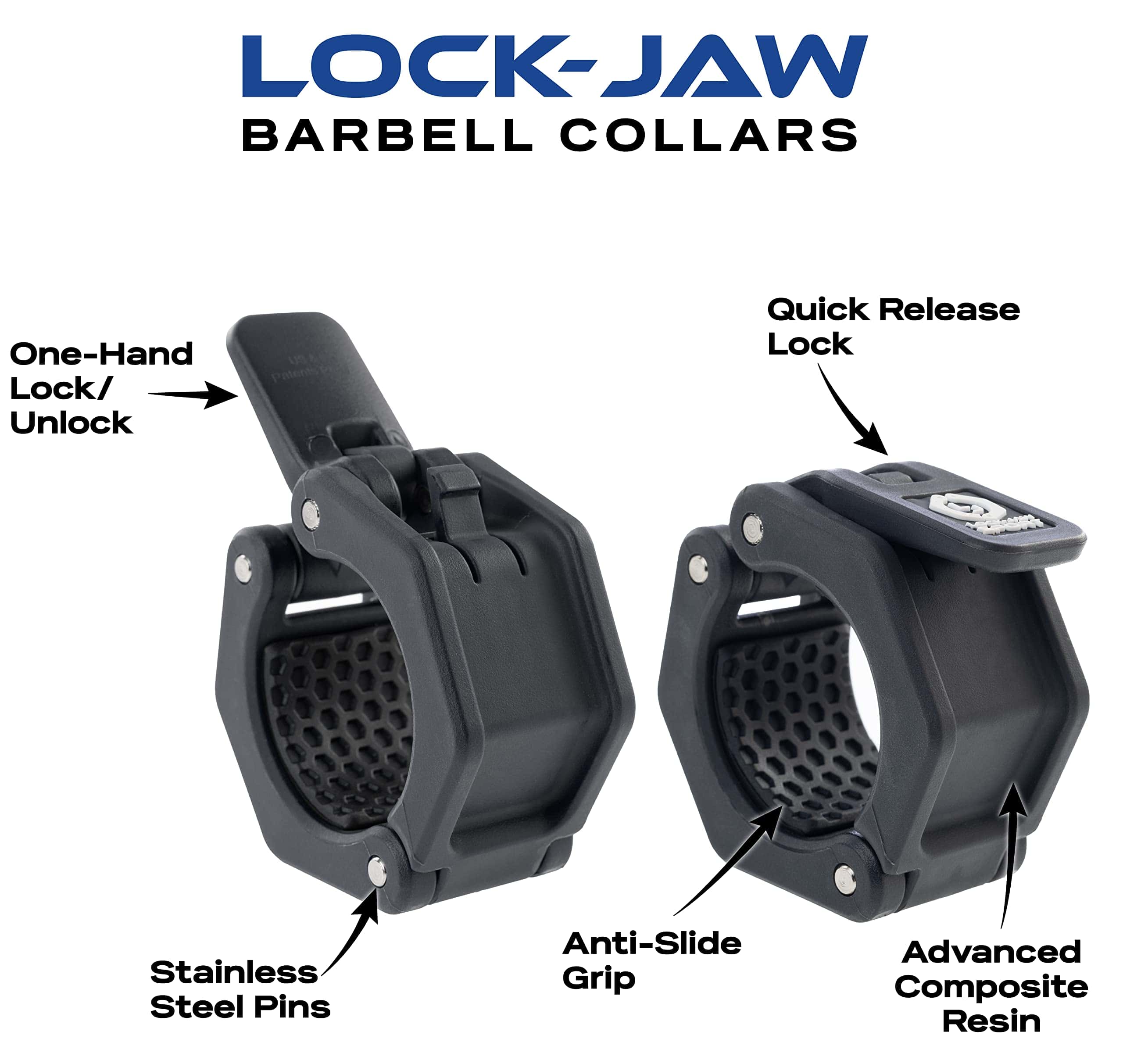 Abrazadera de barra olímpica Lock-Jaw Sport - Abrazadera de - Imagen 4