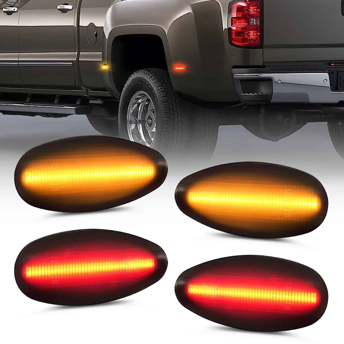 Luces intermitentes laterales LED compatibles con Chevy