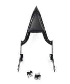 22" Respaldo de pasajero trasero desmontable negro con