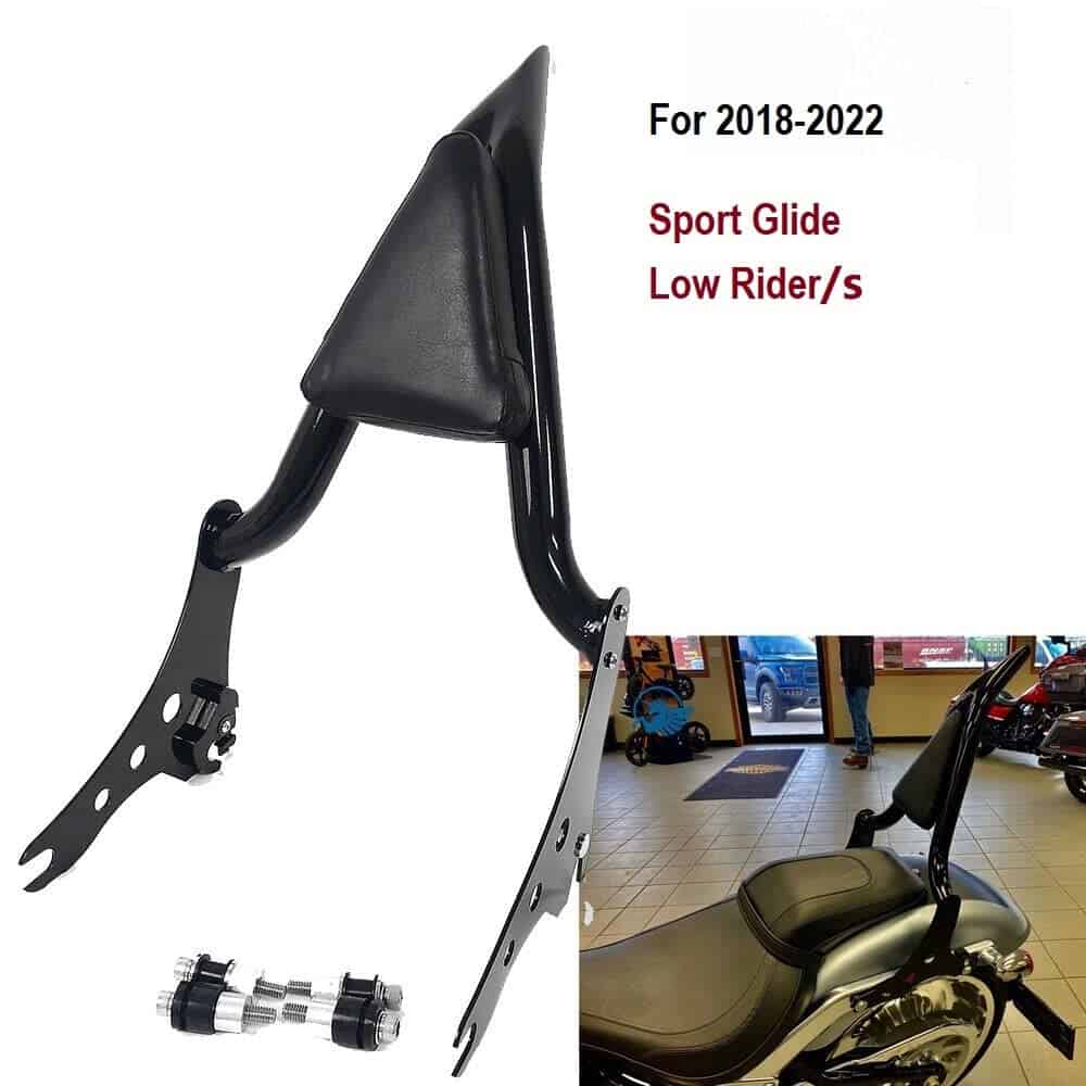 22" Respaldo de pasajero trasero desmontable negro con - Imagen 3