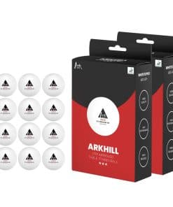 ARKHILL 3 Estrellas Ping Pong para Tenis de -Blanco 12P