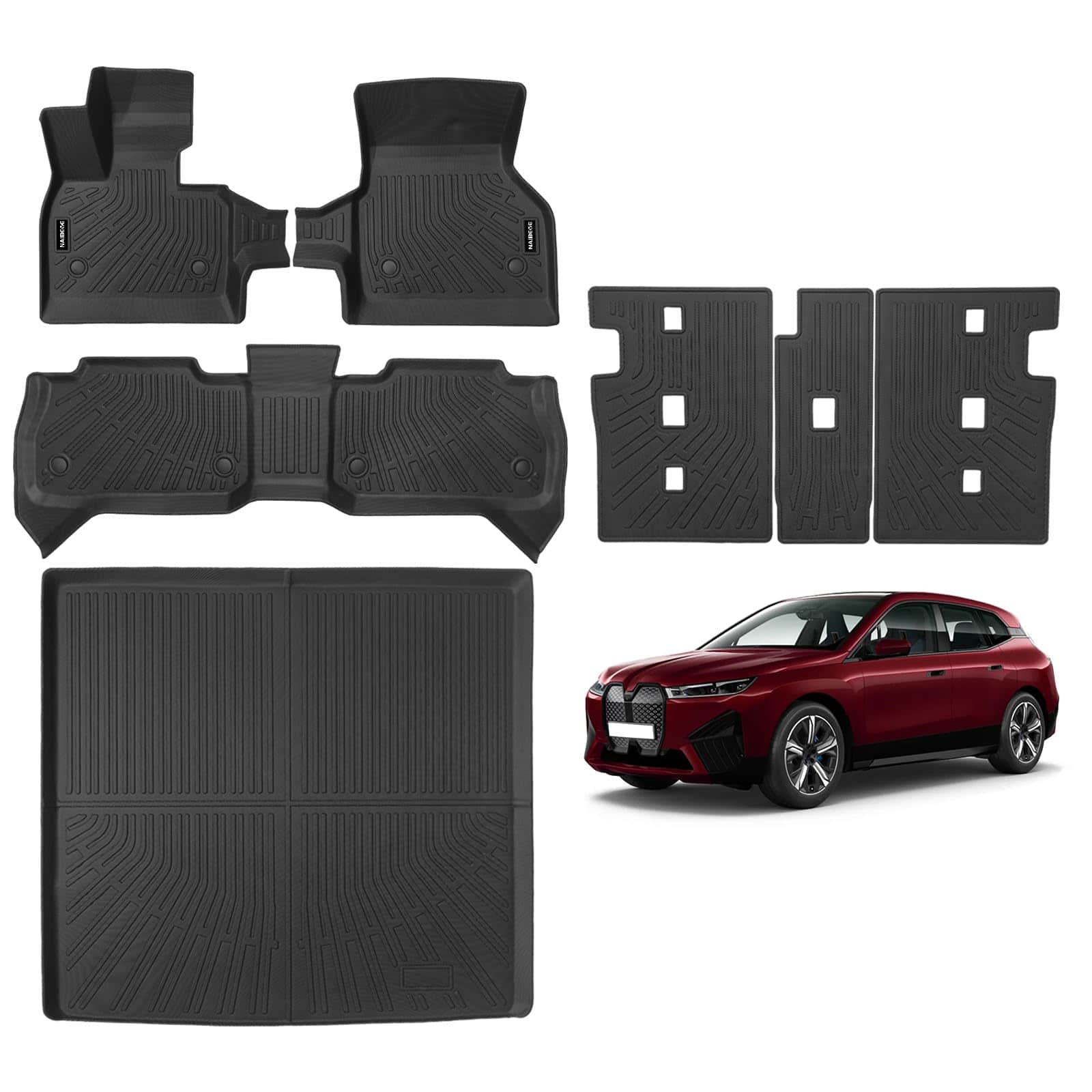 Tapetes para piso Naibeve para BMW iX 2022 2023 2024 2025 - - Imagen 6