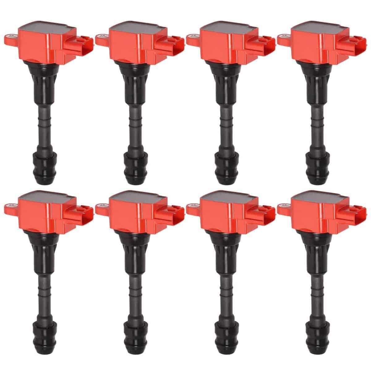Set de 8 Bobinas de Encendido Rojas Compatibles con