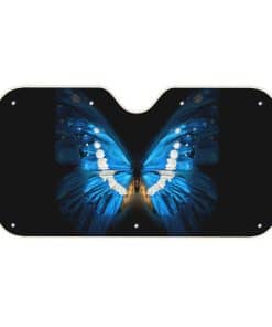 Parasol para el parabrisas del carro con diseño de mariposa