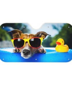 Parasol Divertido para Automóvil con diseño de Perro