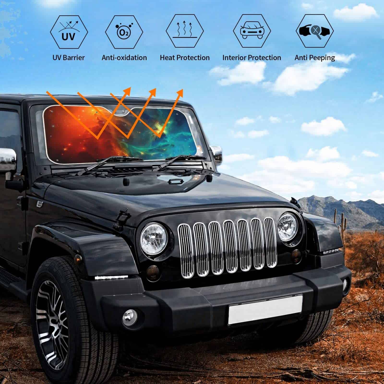 Parabrisas de Coche con Diseño de Cielo Estrellado Parasol - Imagen 8