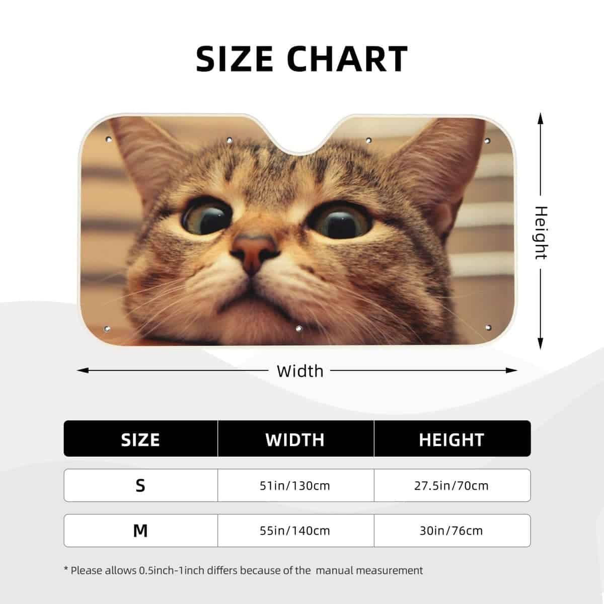 Parabrisas de Coche Proteccion Solar Gato Lindo Visera - Imagen 10