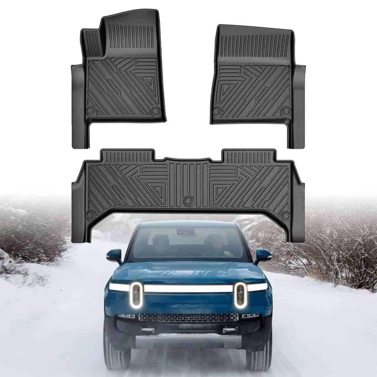 Tapetes a medida Mixsuper para Rivian R1T 2022-2024 Juego